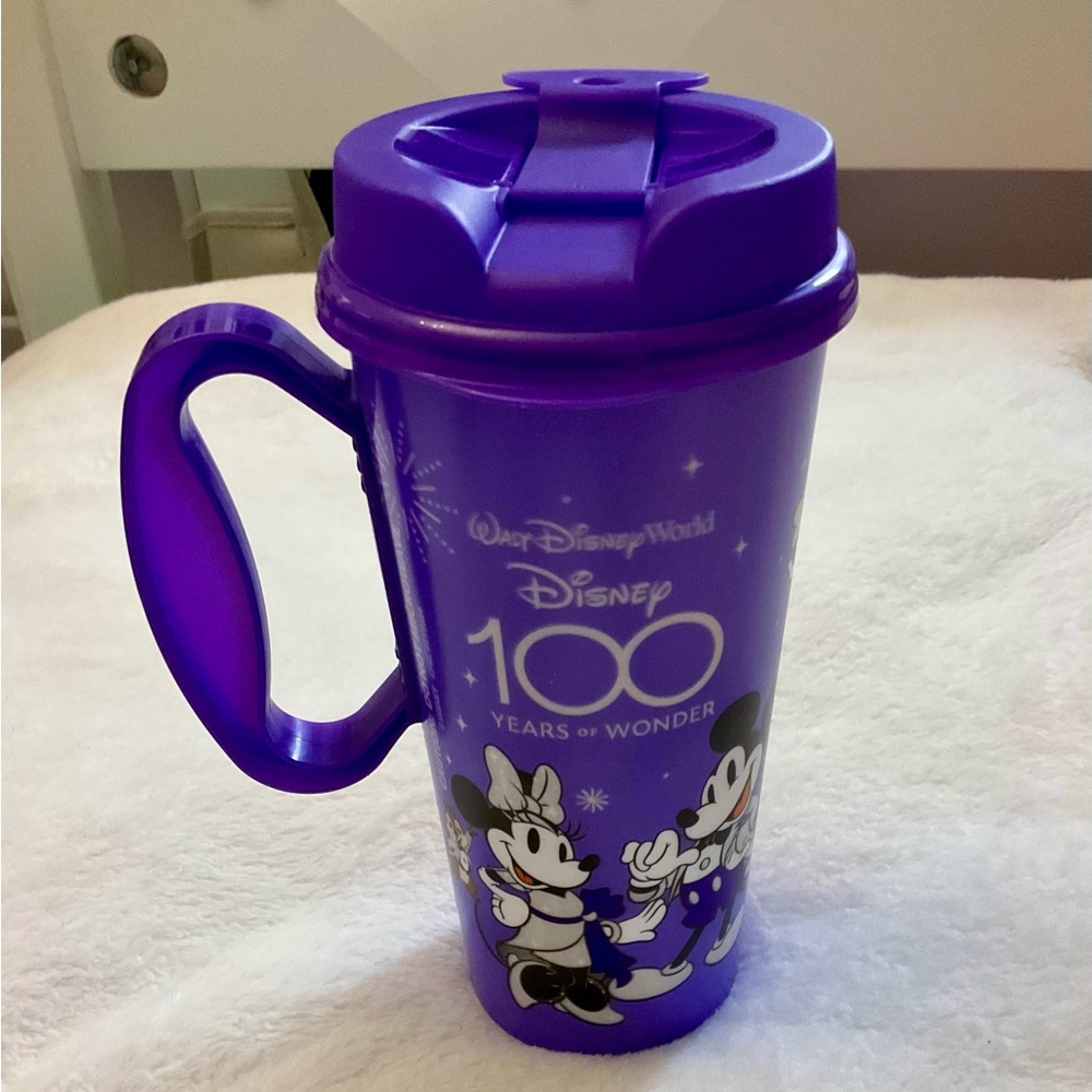 Disney Purple Travel Mug with Classic Characters - 100 Years of Wonder